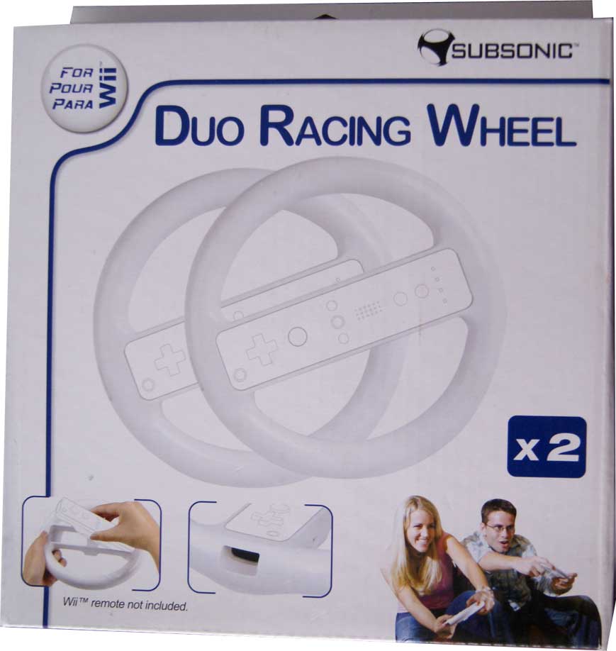 Duo Racing Wheel Blanco Wii
